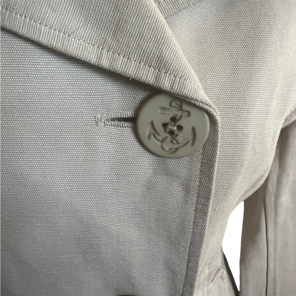 Faconnable women’s pea coat style jacket / blazer in heavy cotton in size medium - Picture 7 of 10